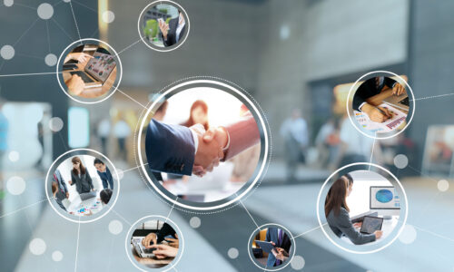 Business network concept.